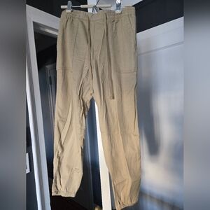 GAP Women's Khaki Draw String Pants, Size M
